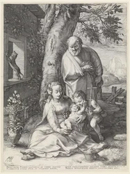 La Sainte Famille avec Jean-Baptiste