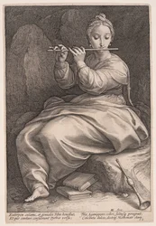Euterpe, la muse de la musique, extrait des Neuf Muses