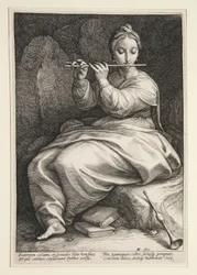 Euterpe, planche 6 de la série Les neuf Muses