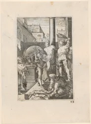 La Flagellation du Christ, planche 6 de la série « La Passion »