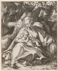 Sainte Famille sous le cerisier