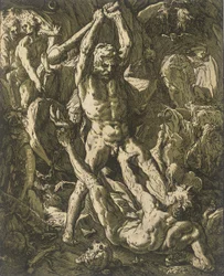 Hercule tuant Cacus