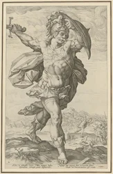 Horatius Cocles, feuille n° 2 de la série « Héros romains »