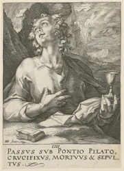 Jean, feuille n° 4 de la série « Le Christ, les douze apôtres et Paul »
