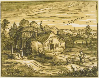 Paysage avec une ferme, de Quatre petits paysages