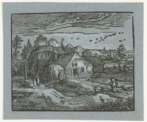 Paysage avec ferme