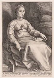 Melpomène, la muse de la tragédie, extrait des Neuf Muses