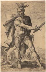 Mucius Scaevola, planche 3 de la série « Héros romains »