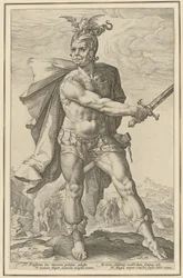 Mucius Scaevola, planche 3 de la série « Héros romains »