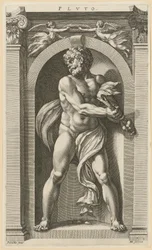Pluton, feuille 3 de la série « Huit divinités antiques »