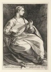 Terpsichore, planche n° 5 de la série « Les neuf muses »