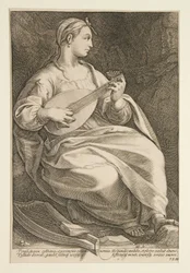 Terpsichore, planche 5 de la série Les Neuf Muses