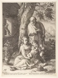 La Sainte Famille avec l