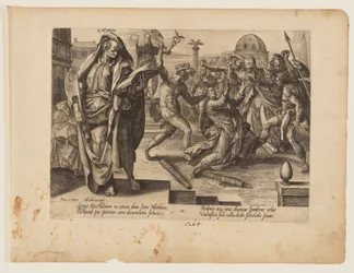 Le martyre de saint Matthias, extrait du Martyre du Christ et des Apôtres