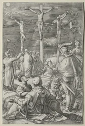 La Passion : Le Christ sur la Croix entre les Deux Voleurs