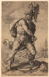 Titus Manlius Torquatus, planche 5 de la série « Héros romains »