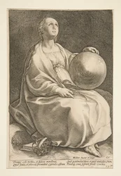 Urania, planche n° 9 de la série « Les neuf Muses »