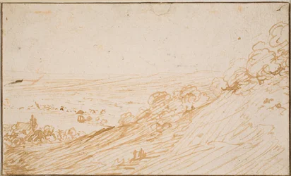Paysage avec pente