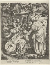 Concert des muses sur le Parnasse