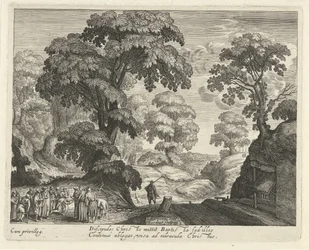 Paysage avec la guérison des aveugles
