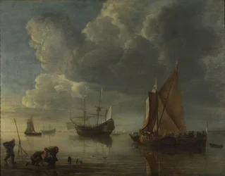 Une mer calme, 1655-1657