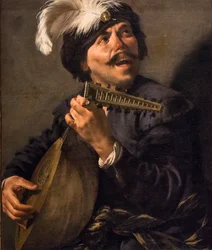 Joueur de luth chantant, vers 1626 (Huile sur toile)