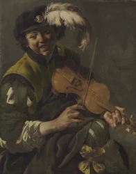 Un jeune jouant du violon