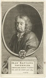 Portrait de Jean-Baptiste Tavernier (1605-1699), vers 1680 (gravure)