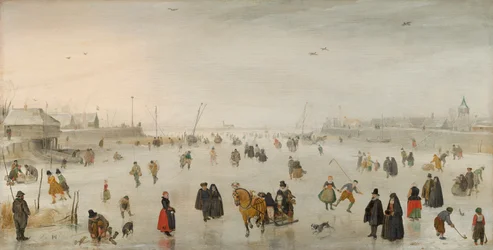 Une scène sur la glace, vers 1625