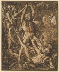 Hercule tuant Cacus