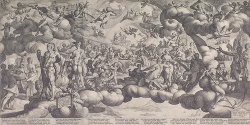 Le festin des dieux au mariage de Cupidon et Psyché