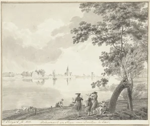 Vue de Dodewaard et Hien