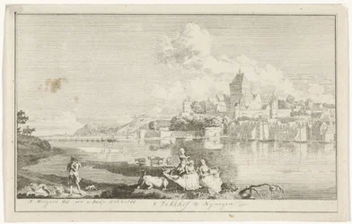 Vue du Valkhof à Nimègue