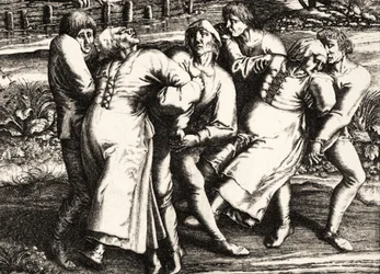 Peste dansante, Strasbourg, Alsace. 1518