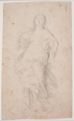 Sainte Agathe debout