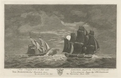 Sextroh chasse le Marianne, 1782