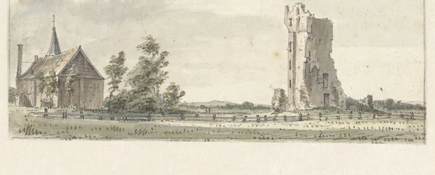 La ruine de la Maison de Clèves près de Haarlem