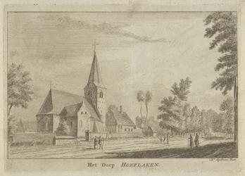 Vue de Hoevelaken, Het Dorp Hoeflaken (titre sur l