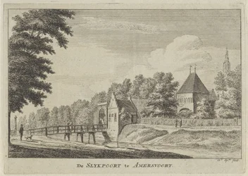 Vue de la porte de Slijk à Amersfoort