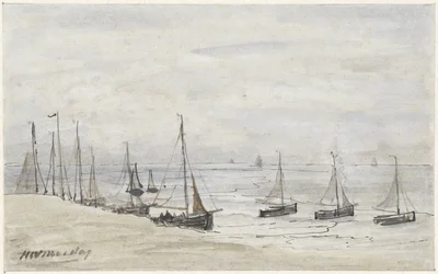 Barques de pêcheurs sur la plage