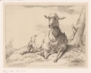 Chèvre couchée, Divers animaux (titre de la série)