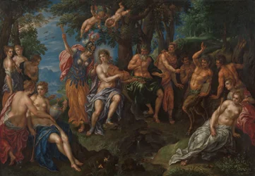 Le concours entre Apollon et Pan, vers 1600-1625 (huile sur cuivre)