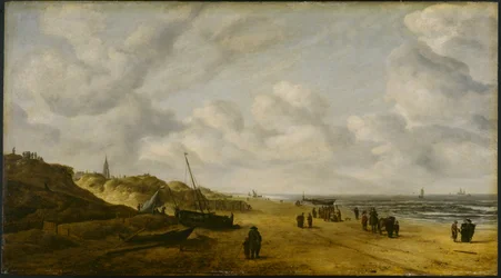 Vue des sables de Scheveningen, c.1630 (pré-conservation)