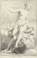 Figure allégorique féminine assise