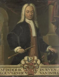 Portrait de Diederik van Durven, gouverneur général des Indes orientales néerlandaises
