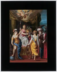 Minerva, Abundantia et Fortuna