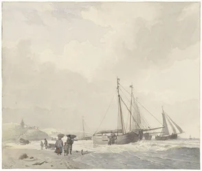 Vue de la plage de Scheveningen