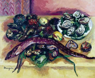 Nature morte avec anguille