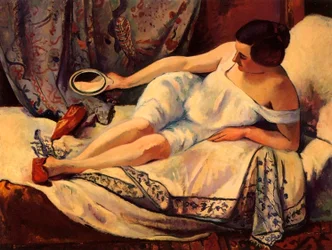 Femme se levant