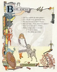 Illustration pour "Alphabet des bons exemples", vers 1890